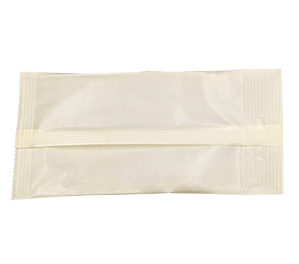 emballage fait a partir de composant de lait, la matière est opague et couleur crème - Recherche et Développement